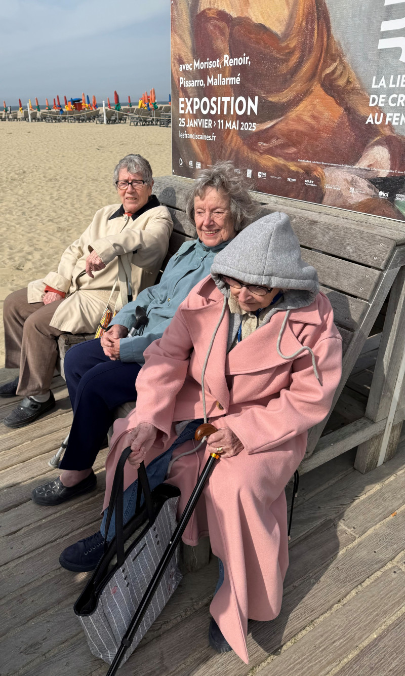 La plage à Deauville